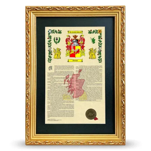 Feerne Deluxe Armorial Framed - Gold