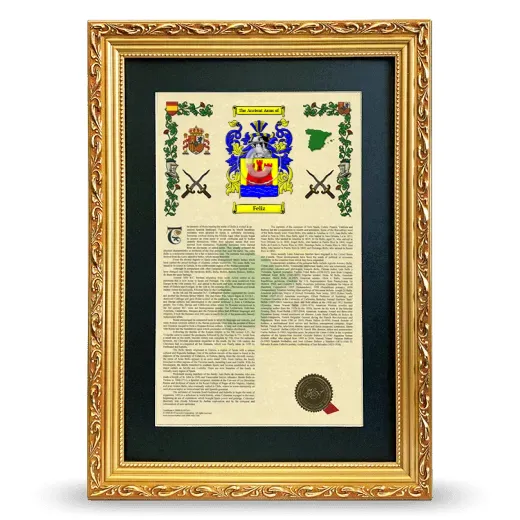 Feliz Deluxe Armorial Framed - Gold