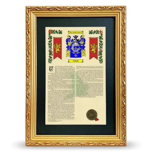 Felwell Deluxe Armorial Framed - Gold