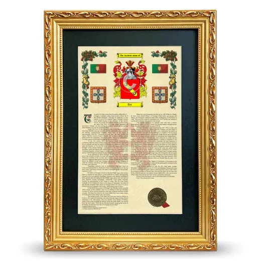 Fer Deluxe Armorial Framed - Gold