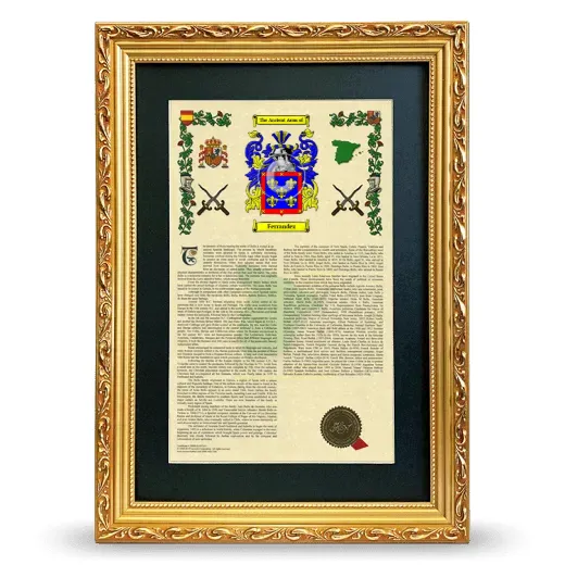 Ferrandez Deluxe Armorial Framed - Gold