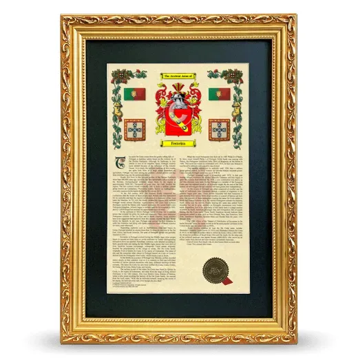 Ferreira Deluxe Armorial Framed - Gold