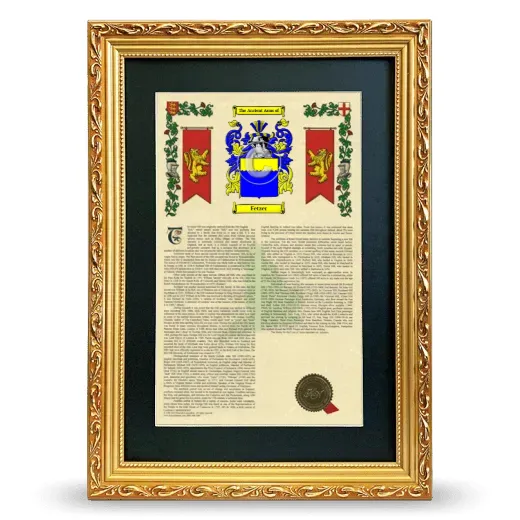 Fetzer Deluxe Armorial Framed - Gold