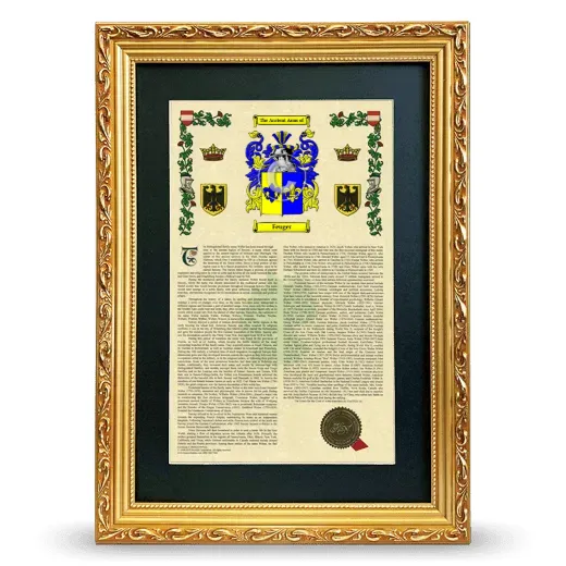 Feuger Deluxe Armorial Framed - Gold