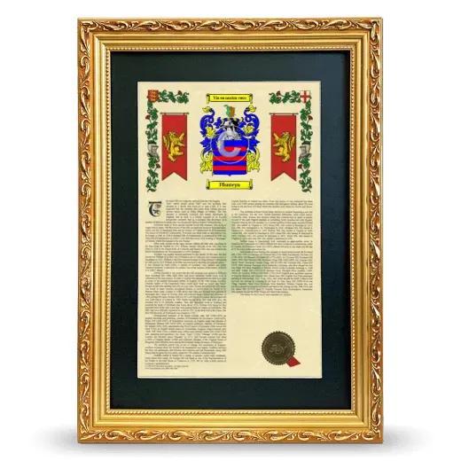 Ffunteyn Deluxe Armorial Framed - Gold
