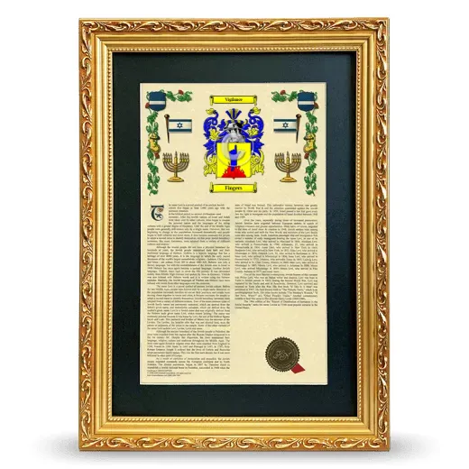 Fingers Deluxe Armorial Framed - Gold
