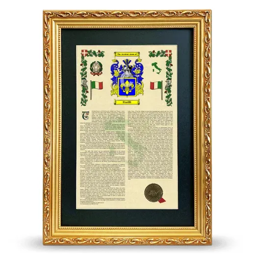 Fiorilli Deluxe Armorial Framed - Gold