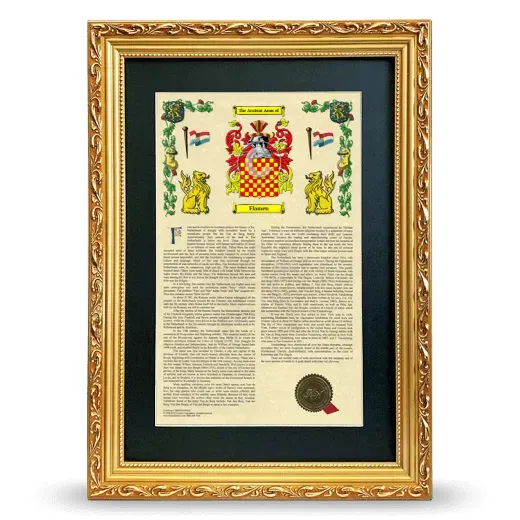 Flamen Deluxe Armorial Framed - Gold