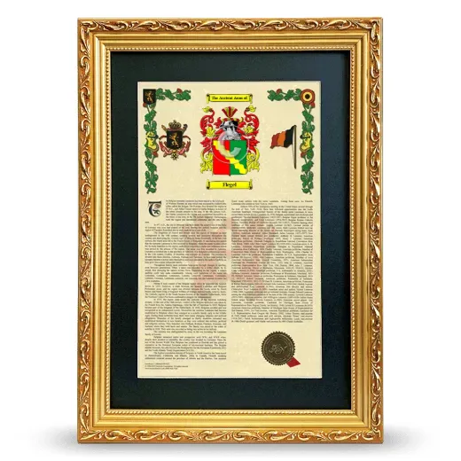 Flegel Deluxe Armorial Framed - Gold