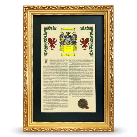 Fogan Deluxe Armorial Framed - Gold