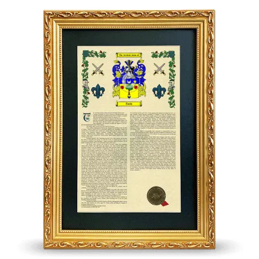 Foris Deluxe Armorial Framed - Gold