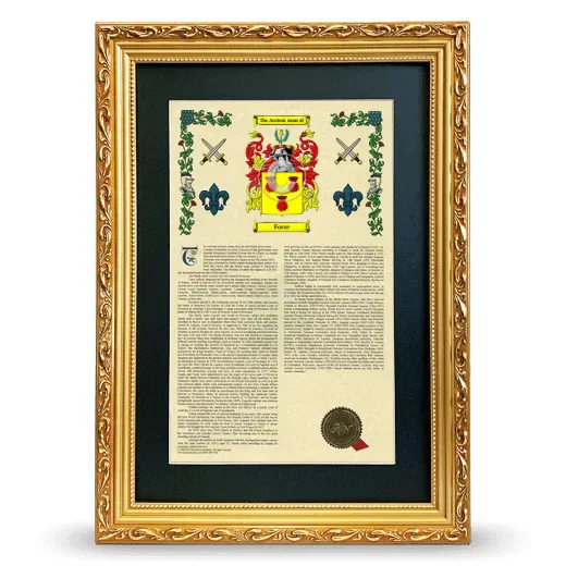 Fosse Deluxe Armorial Framed - Gold