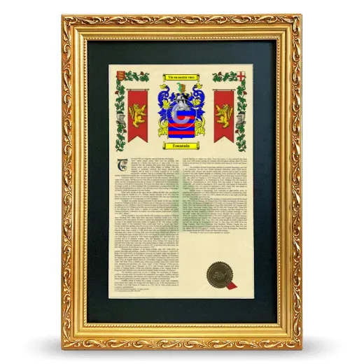 Fountain Deluxe Armorial Framed - Gold