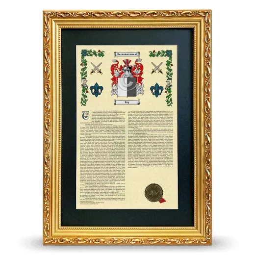 Foy Deluxe Armorial Framed - Gold