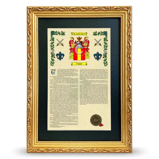 Frappa Deluxe Armorial Framed - Gold