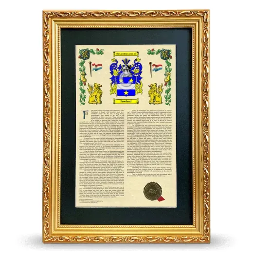Freeland Deluxe Armorial Framed - Gold