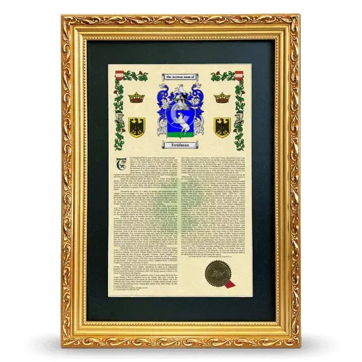 Freidman Deluxe Armorial Framed - Gold