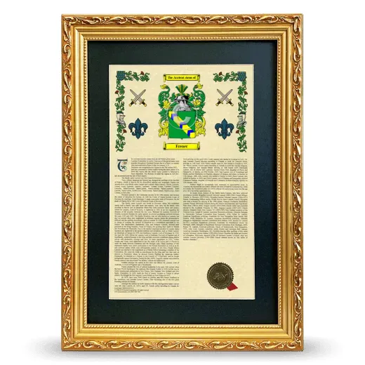 Frener Deluxe Armorial Framed - Gold