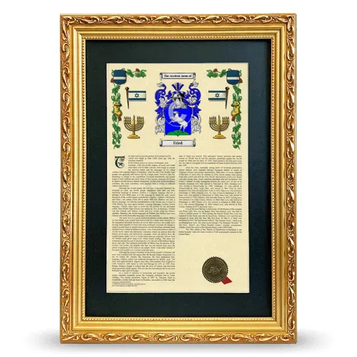 Fried Deluxe Armorial Framed - Gold