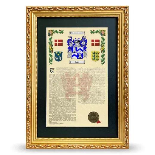 Fries Deluxe Armorial Framed - Gold