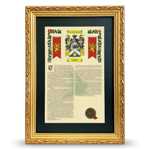 Gardiner Deluxe Armorial Framed - Gold