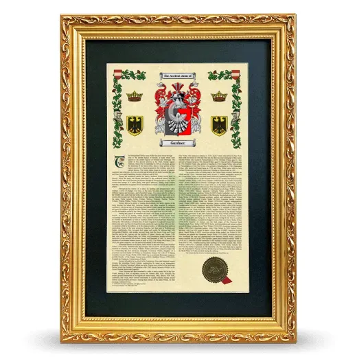 Gardner Deluxe Armorial Framed - Gold
