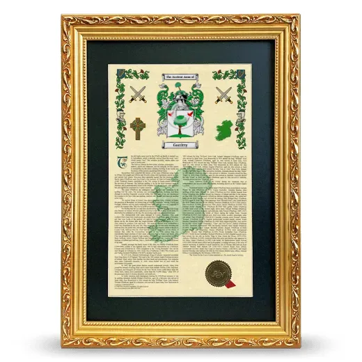 Garritty Deluxe Armorial Framed - Gold