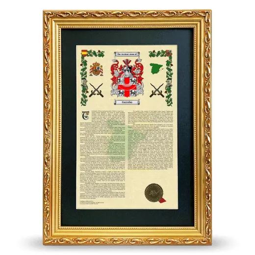 Garrobo Deluxe Armorial Framed - Gold