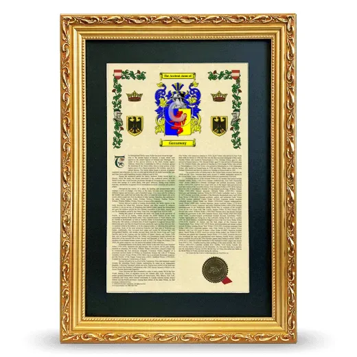 Gassaway Deluxe Armorial Framed - Gold