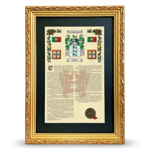 Gasset Deluxe Armorial Framed - Gold