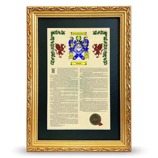 Gawyn Deluxe Armorial Framed - Gold