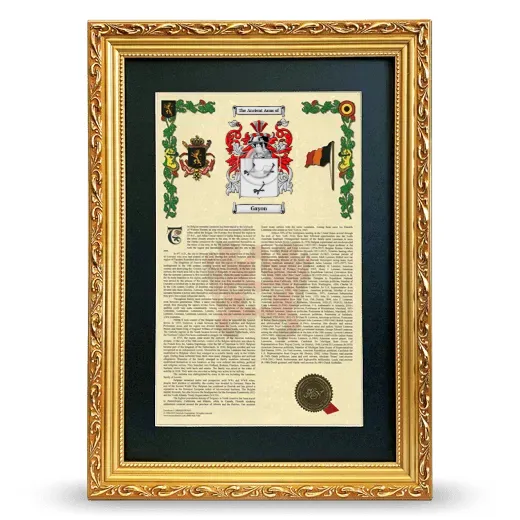 Gayon Deluxe Armorial Framed - Gold