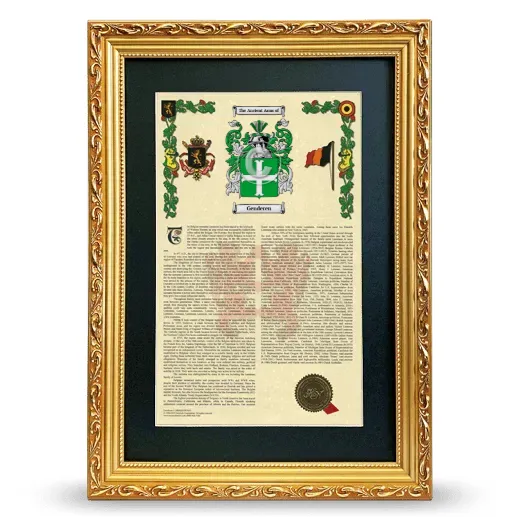 Genderen Deluxe Armorial Framed - Gold