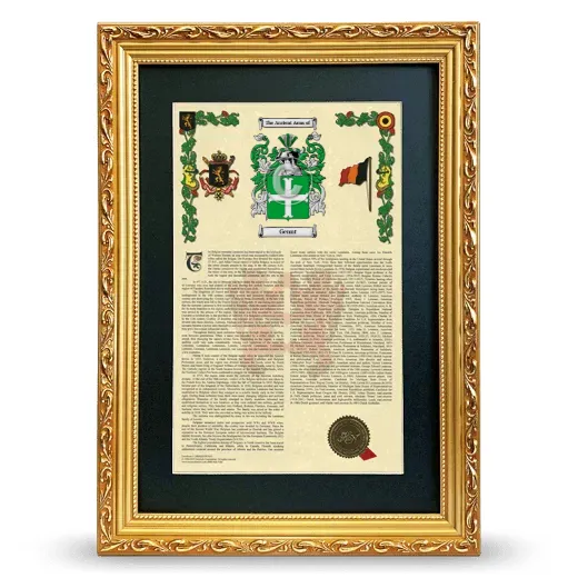 Gennt Deluxe Armorial Framed - Gold
