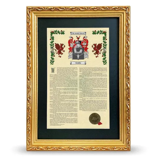 Genthe Deluxe Armorial Framed - Gold