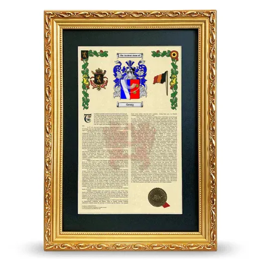 Georg Deluxe Armorial Framed - Gold