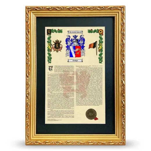 George Deluxe Armorial Framed - Gold