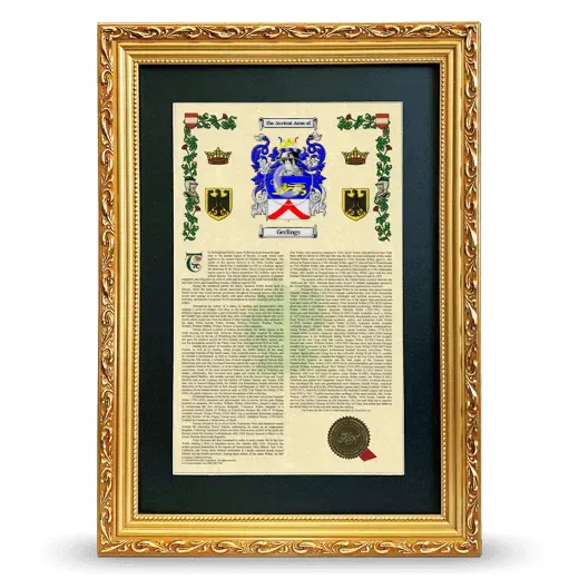 Gerlings Deluxe Armorial Framed - Gold
