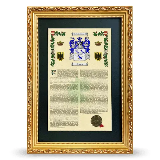 Gertsen Deluxe Armorial Framed - Gold