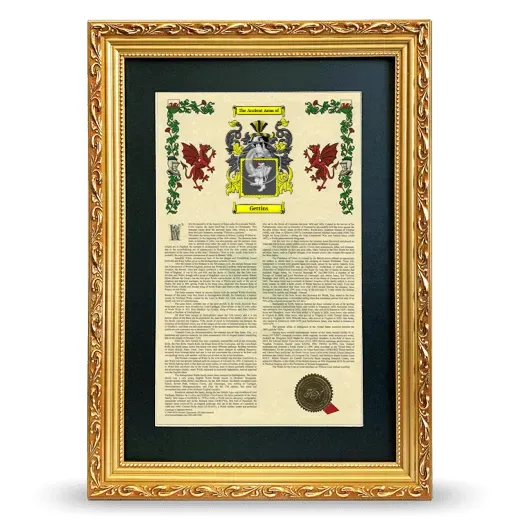 Gettins Deluxe Armorial Framed - Gold