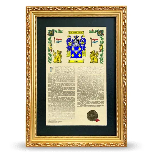 Gilker Deluxe Armorial Framed - Gold