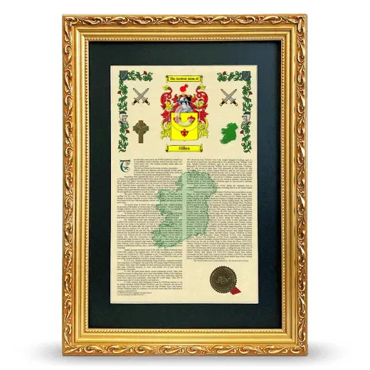 Gillan Deluxe Armorial Framed - Gold