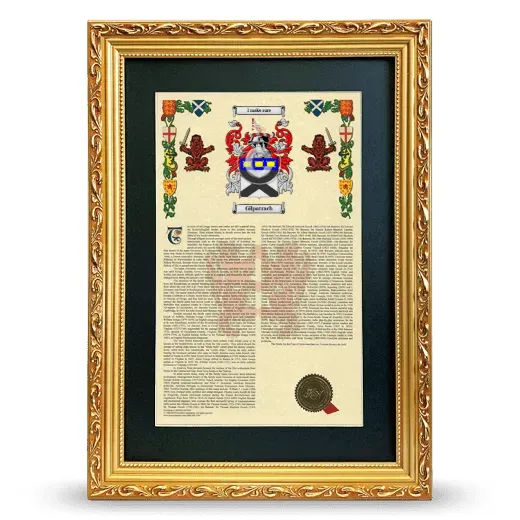 Gilpatrach Deluxe Armorial Framed - Gold