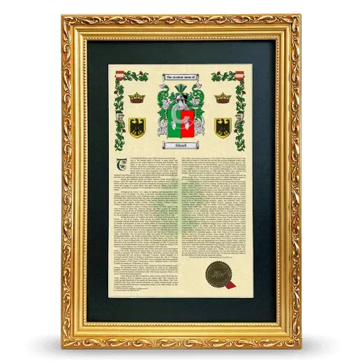 Gissel Deluxe Armorial Framed - Gold
