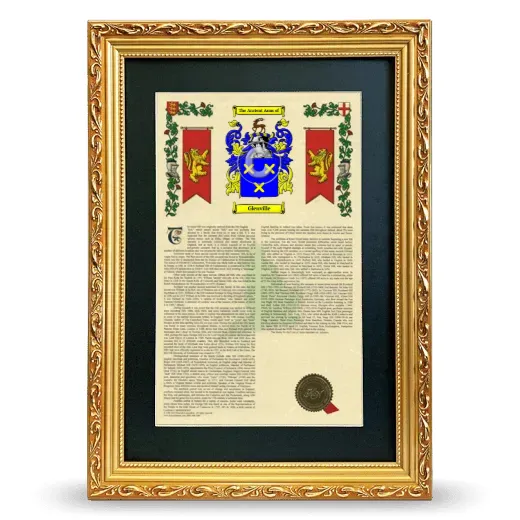 Glenville Deluxe Armorial Framed - Gold