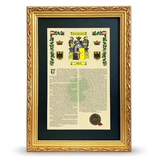 Glueck Deluxe Armorial Framed - Gold