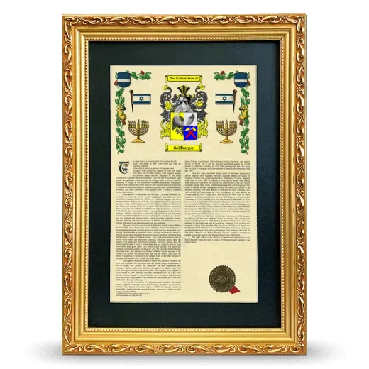 Goldburger Deluxe Armorial Framed - Gold