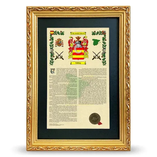 Goleng Deluxe Armorial Framed - Gold