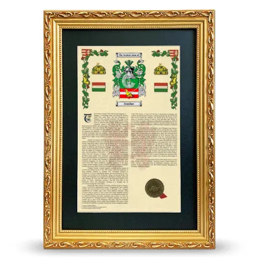 Gombar Deluxe Armorial Framed - Gold
