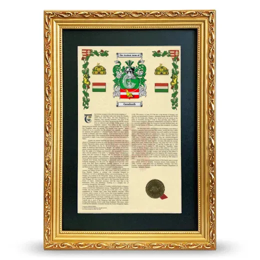 Gombash Deluxe Armorial Framed - Gold